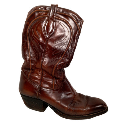 Dan Post Western Boots Men 6X Wide Brown Leather Cowboy Ranch Ranchwear Spain
