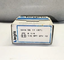Legris 3014 56 11 Female Connector Fitting, 1/4" Tube x 1/8" NPTF box of 10