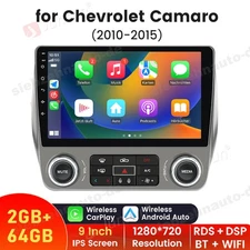 Car Radio Stereo GPS Android 14 CarPlay For Chevrolet Camaro 2010-2015 64GB WIFI