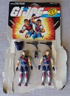 Vintage 1985 Hasbro G.I. Joe Crimson Twins "Tomax & Xamot" Figures Complete!