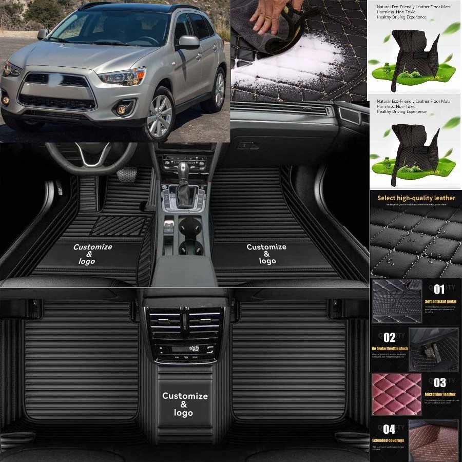 For Mitsubishi ASX/RVR Car Floor Mats All Weather Protection Floor Liners - Изображение 2 из 4