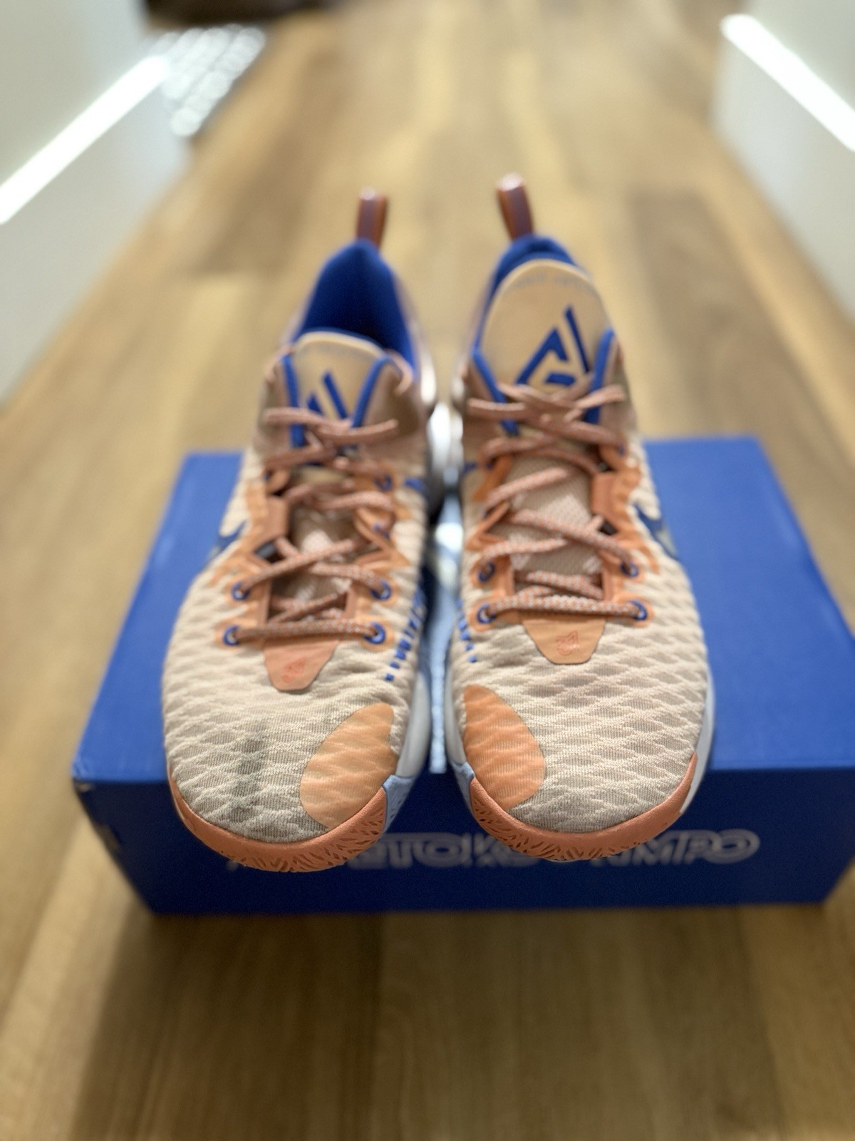 SAOLA Sneakers Nike Giannis Immortality arancione artico blu medio CZ4099 800 taglia 12