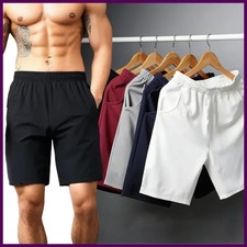 Summer Breathable Men Mesh Shorts Gym Bodybuilding Casual Loose Shorts