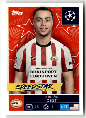 Topps Champions League Sticker 2025-26 No. 372 Sergino Dest Speedstar