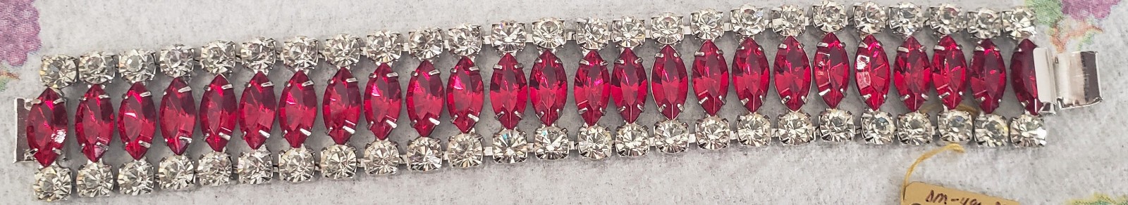 #0490 - Dominique - Ruby (costume) Bracelet - image 1