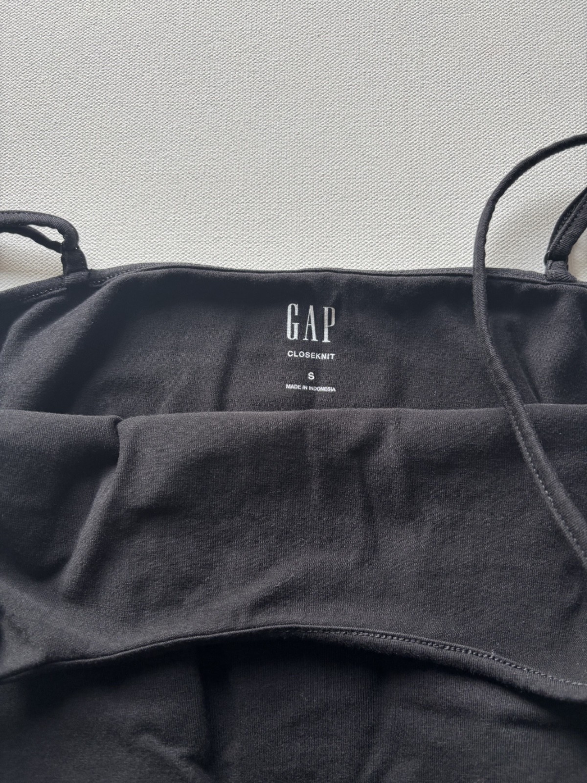 Gap Closeknit Basic Cami Adjustable Black Size Sm… - image 9