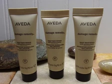 Aveda Damage Remedy Daily Hair Repair Leave-In Treatment .34 oz Trial Sizel x 3