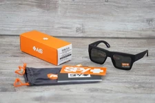 NEW! Spy Optic BOWERY POLARIZED Sunglasses Matte Black with Grey Lenses 