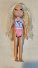 Mattel Barbie Club Chelsea Beach Doll Pink and Blue Mermaid Design Swim C347G
