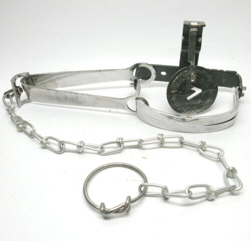 POLISHED METAL DISPLAY MODEL ONEIDA VICTOR No 2 ANIMAL TRAP CO LITITZ PA - Picture 7 of 8