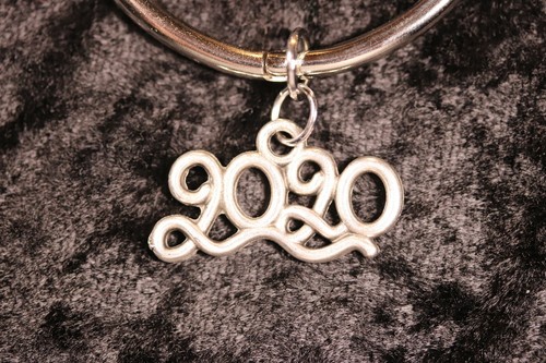 2020 is YOUR year! Custom 2020 Script Silver Plated Pewter Charm for WW Ring! - Picture 3 of 4