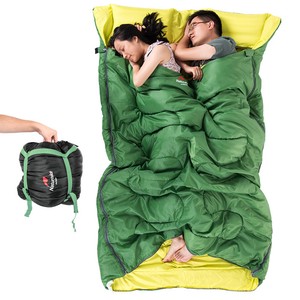 Huge Double Sleeping Bag 23f 5c 2 Person Camping Hiking 86 X60 W Image Is Loading Huge Double Sleeping Bag 23f 5c 2 Person