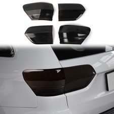 Smoked Black Rear Taillight Guard Cover Frame Trim For Jeep Grand Cherokee 14-20