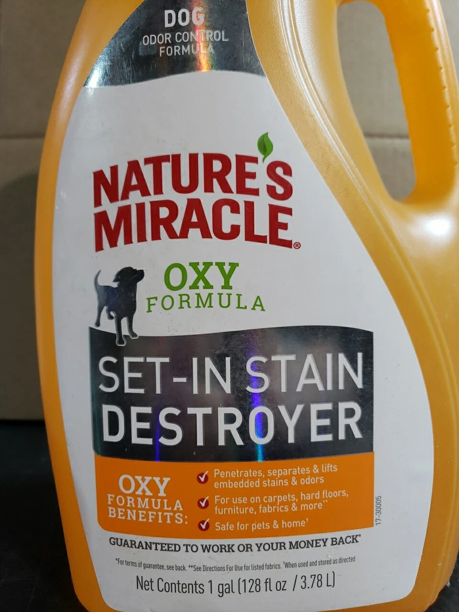 Nature's miracle set clearance in stain destroyer dog