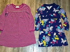 Girls Dresses Lot Of 2 Hannah Andersson & Tea Collection Casual Long Sleeve 