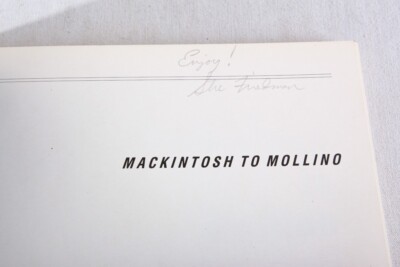 Mackintosh to Mollino: Fifty Years of Chair Design, 1984 PB, VG | eBay