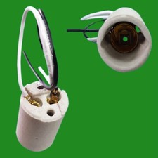 E14 SES Ceramic Light Bulb Lamp Holder 145mm Cable Pre-Wired Porcelain Socket