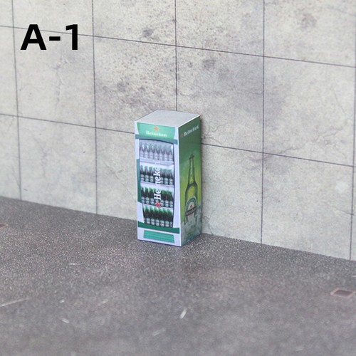 1/64 Diorama Vending Machine Model City Street Beverage Cabinet Scene Prop Model - Picture 5 of 16