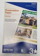 Epson Presentation Paper MATTE, 100 Sheets 11 x 17, for Ink Jets. New read .