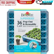 Burpee Superseed Seed Starting Tray | 36 Cell Reusable Seed Starter Tray | for S