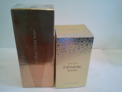 Bulk Lot Of Avon Attraction Rush Femme Icon Women's