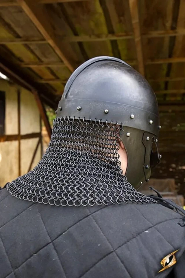 Casco de cuervo vikingo medieval - Casco de caballero guerrero nórdico - Armadura con disfraces - Larp Foto 2 de 4