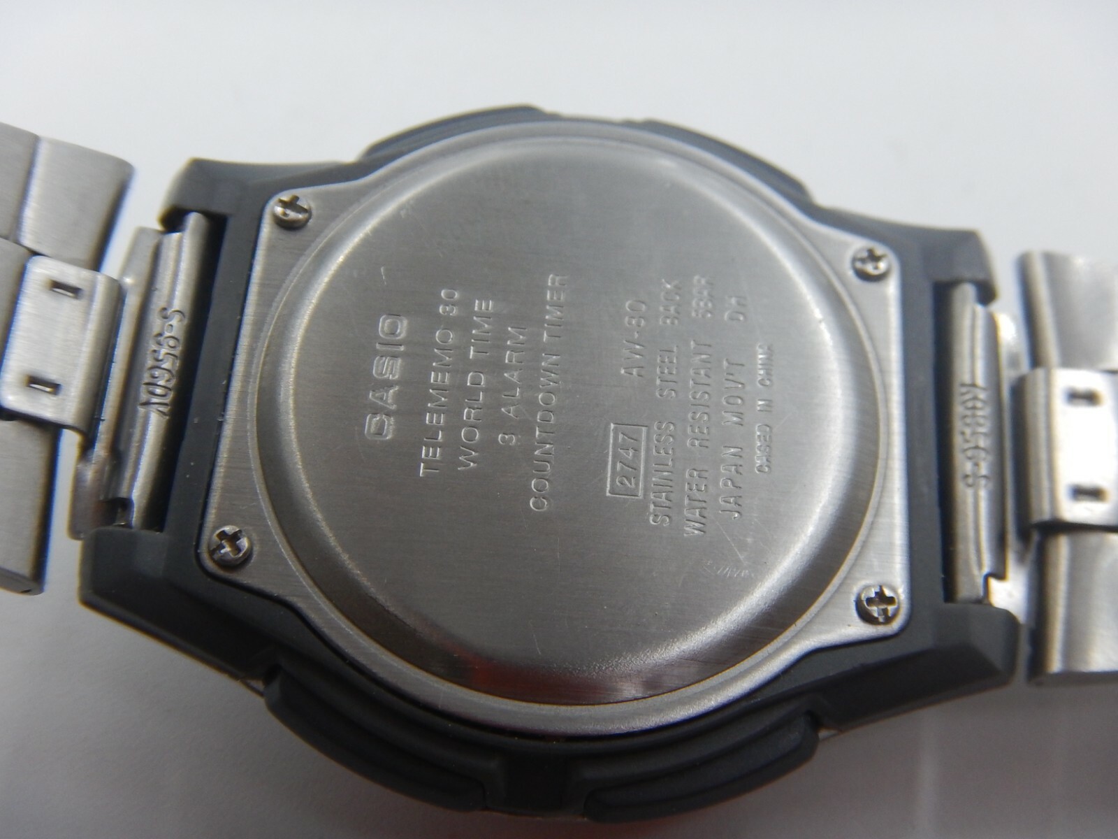 Casio AW80 Telememo 30 Watch 10 Year Battery 3 Alarms World Time Rp19 for  sale online | eBay