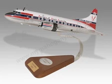 Convair CV-440 Airlines of South Australia Desk Wood Airplane Model Small 1/100