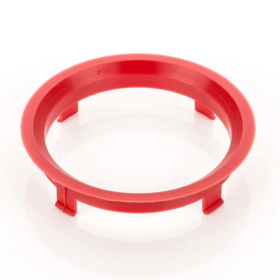 4x Anelli Di Distanza centraggio Rosso Cerchi in lega Ø 64,1 mm ø 70,1 per MAZDA - Immagine 2 di 4