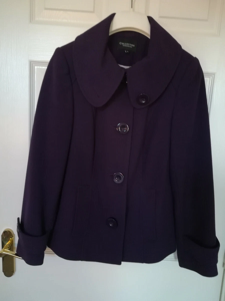 Debenhams purple coat clearance