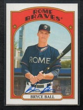 2021 Topps Heritage Minor Auto Bryce Ball Minors Autograph Braves