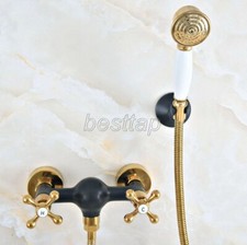 Gold Color Oil Rubbed Brass Bathroom Hand Shower Mixer Tap Faucet Set sna514