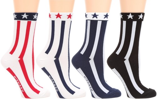 MIRMARU Women’s 4 Pairs Animal Cute Funny Novelty Casual Cotton Crew Socks. - 第 7/141 張圖片