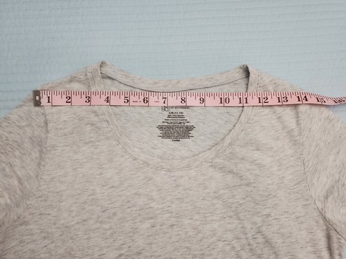 Camiseta de mujer No Boundaries manga corta gris cuello redondo talla grande L - Imagen 10 de 12