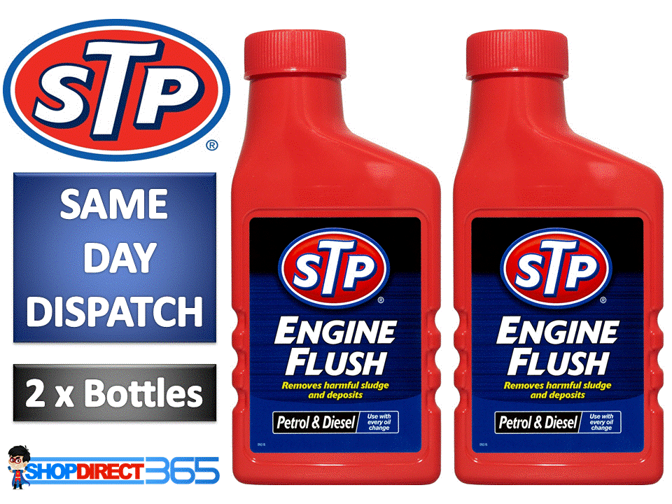 2 x STP Engine Flush 450ml For Petrol Or Diesel Engines Oil Flushing