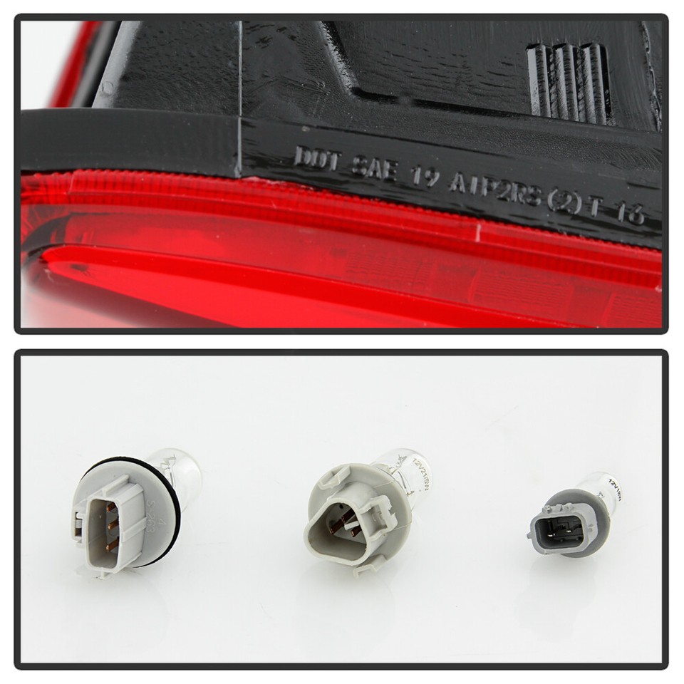 Red Lens Black Bezel Tail Light For 20182020 Toyota Lamp