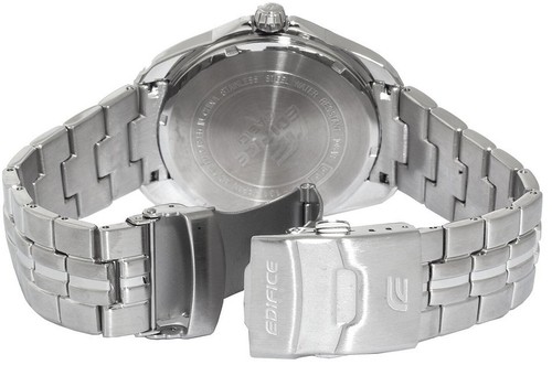Casio EF131D-1A9 Mens EDIFICE Gold Analog 2 Tone Watch Stainless Steel Band 100M - Afbeelding 2 van 4