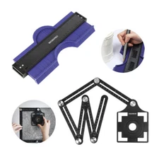 WORKPRO 10" Contour Gauge with 6-Sided Angle Measuring Tool Aluminum Alloy