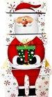 New Christmas 3 Piece Stacking Gift Boxes Nested Santa Design Presents Xmas