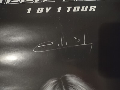 Billie Eilish Signed Tour VIP Poster JSA LOA 11x17 Framed When We