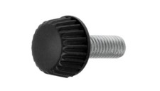 M5 x 15 mm Rändelschrauben Handknopf schwarz Kunststoff rund gerändelt... 5er Pack