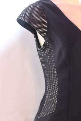 MAGGY LONDON BRAND BLACK V NECK SHEATH STYLE PONTE' KNIT DRESS SIZE 6 | eBay