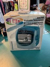 Vintage Unopened GPX CT 5 1/2 Black and White Portable Television