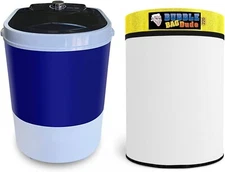 BUBBLEBAGDUDE Bubble Machine 5 Gallon with 5 Gallon Zipper Bag Wash Bag