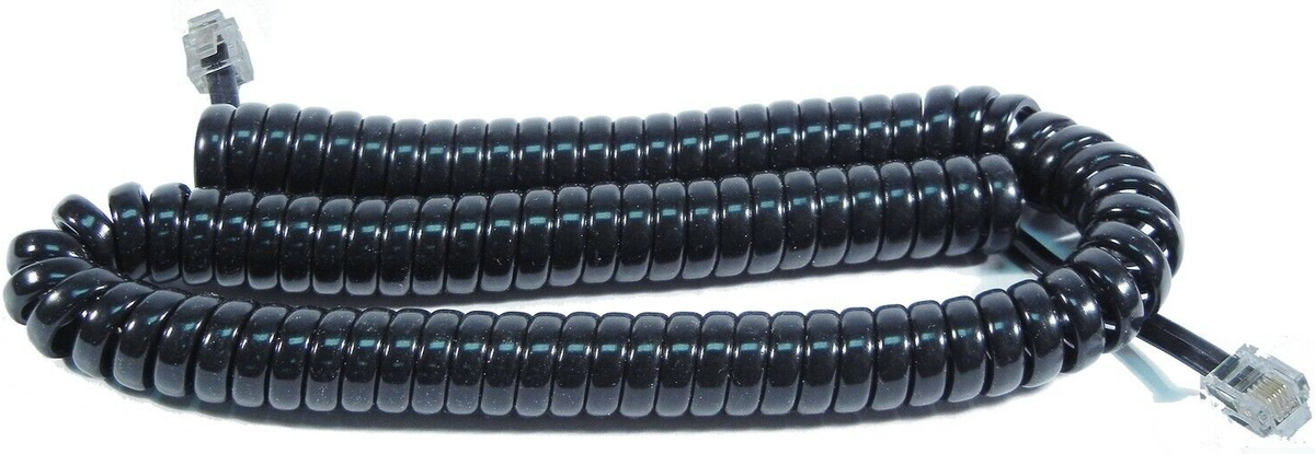 NCE Coilcord ~ New 2026 ~ 4 Pin RJ12 Curly Coiled Cable For