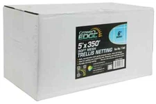 Grower's Edge Soft Mesh Trellis Netting Bulk Roll with 6 in Squares, 5 x 350 ft