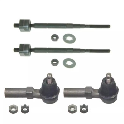 4 Pcs Front Left Driver Right Passenger Inner & Outer Tie Rod Ends Altima 96-97