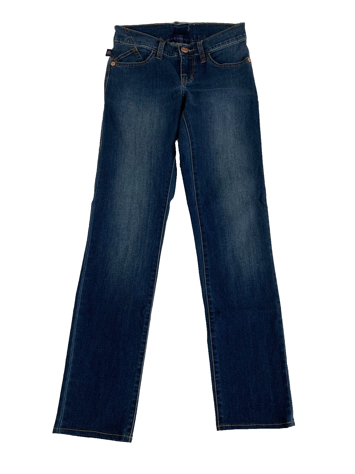 Rock Republic Berlin Dark Wash Bootcut Stretch Jeans Women 26x28