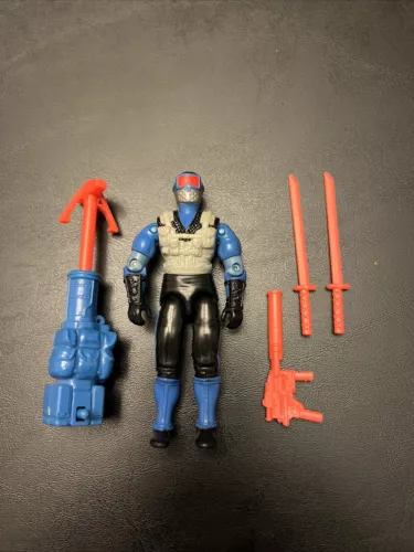 Gi Joe 3.75 Action Figure Loose Snake Eyes Near Complete 1991 L4