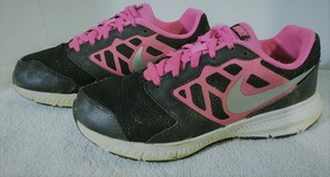 2014 Nike Downshifter 6, 685167-001, Black/Pink, Girls Youth, US 2.5Y Eur 34  | eBay